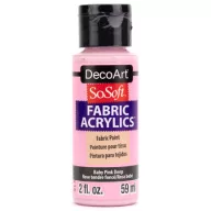   DecoArt Textilfesték 59 ml Baby Pink Deep SoSoft Fabric Acrylics (1 db)