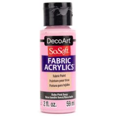   DecoArt Textilfesték 59 ml Baby Pink Deep SoSoft Fabric Acrylics (1 db)