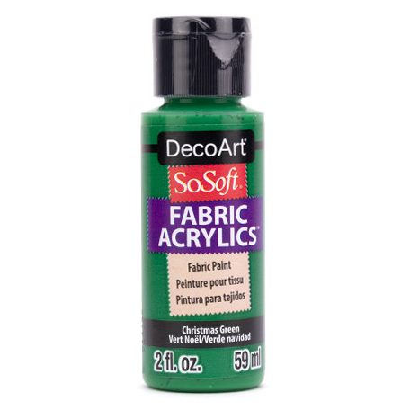 DecoArt Textilfesték 59 ml Christmas Green SoSoft Fabric Acrylics (1 db)