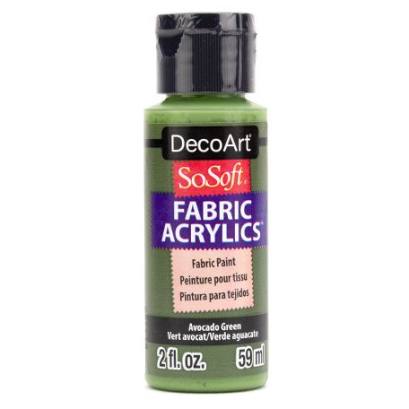 DecoArt Textilfesték 59 ml Avocado Green SoSoft Fabric Acrylics (1 db)