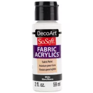   DecoArt Textilfesték 59 ml White SoSoft Fabric Acrylics (1 db)