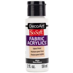   DecoArt Textilfesték 59 ml White SoSoft Fabric Acrylics (1 db)