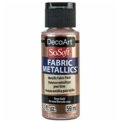   DecoArt Metál Textilfesték 59 ml Rose Gold SoSoft Fabric Metallics (1 db)