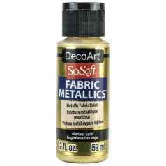   DecoArt Metál Textilfesték 59 ml Glorious Gold SoSoft Fabric Metallics (1 db)