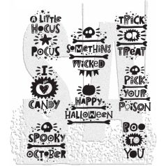   Stampers Anonymous Halloween Whatnots Gumibélyegző Cling Stamps (1 csomag)