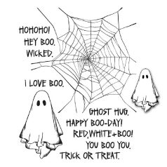   Stampers Anonymous Boo Crazy Gumibélyegző Cling Stamps (1 csomag)