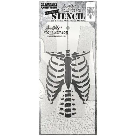 Stampers Anonymous Bones Stencil Layering Mini Stencil (1 db)