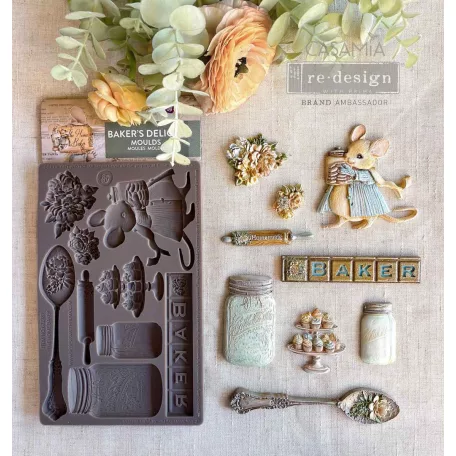 Limited Edition Redesign with Prima The Home Baker Öntőforma 5″X8″ Baker’s Delight Décor Mould (1 db)
