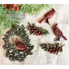   Limited Edition Redesign with Prima Cardinal Cheer Öntőforma 5″X8″ Décor Mould (1 db)