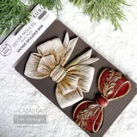   Limited Edition Redesign with Prima Kacha – Vintage Opulence Bow Öntőforma 5″X8″ Décor Mould (1 db)