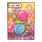 Art by Marlene Snail Buddies Gumibélyegző készlet ABM Cling Stamp 1 csomag