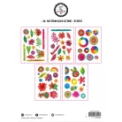 Art by Marlene Colorful Elements Matrica készlet ABM Washi Sticker Sheets 1 csomag
