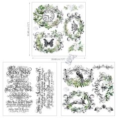   Hokus Pokus Most Illustrious Transzfer fólia 12" (30cm) Petite Decor Transfers (3 ív)