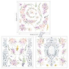   Hokus Pokus Poems Transzfer fólia 12" (30cm) Petite Decor Transfers (3 ív)