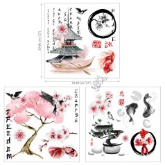   Hokus Pokus Sakura Transzfer fólia 12" (30cm) Petite Decor Transfers (3 ív)
