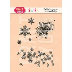   Craft & You Szilikonbélyegző Snowflakes Clear Stamps (1 db)