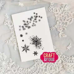   Craft & You Szilikonbélyegző Snowflakes Clear Stamps (1 db)