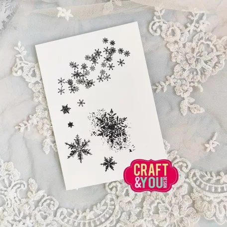 Craft & You Szilikonbélyegző Snowflakes Clear Stamps (1 db)