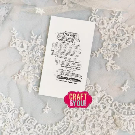 Craft & You Szilikonbélyegző Newspaper Clear Stamps (1 db)