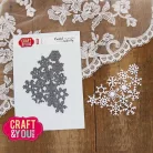 Craft & You Vágósablon Snowflakes Background Cutting Dies (1 csomag)