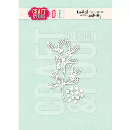 Craft & You Vágósablon Sprig of Mistletoe Cutting Dies (1 csomag)