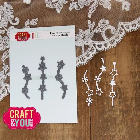 Craft & You Vágósablon Decorative Chains 1 Cutting Dies (1 csomag)