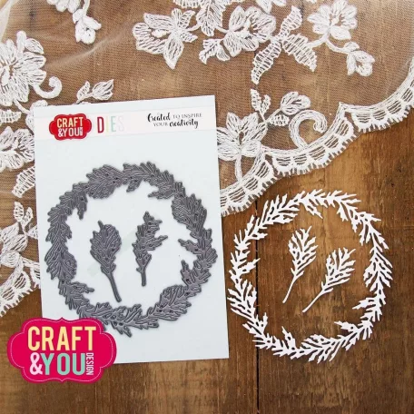 Craft & You Vágósablon Cedar Wreath Cutting Dies (1 csomag)