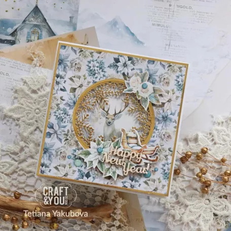 Craft & You Vágósablon Round Snowflakes Frame Cutting Dies (1 csomag)