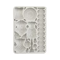   Stamperia Old Lace Szilikon öntőforma A5 Mannequins and Corsets Silicon Mould (1 db)