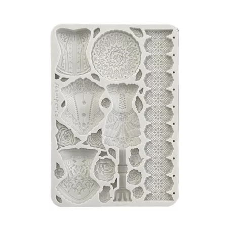 Stamperia Old Lace Szilikon öntőforma A5 Mannequins and Corsets Silicon Mould (1 db)