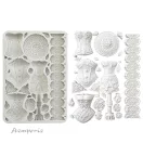 Stamperia Old Lace Szilikon öntőforma A5 Mannequins and Corsets Silicon Mould (1 db)
