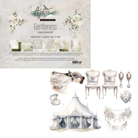 Alchemy of Art Papírkészlet 8" (20 cm) Gentleness Paper Collection Set (12 lap)