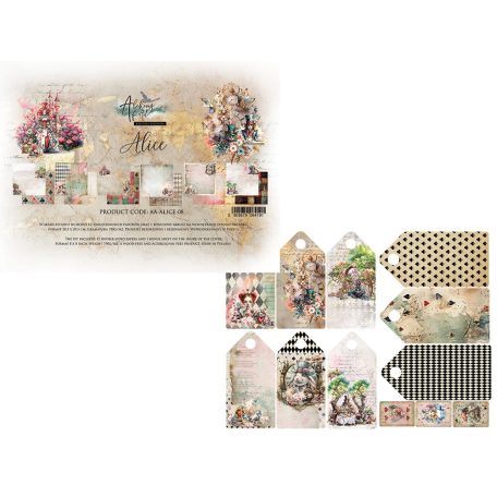 Alchemy of Art Papírkészlet 8" (20 cm) Alice Paper Collection Set (12 lap)