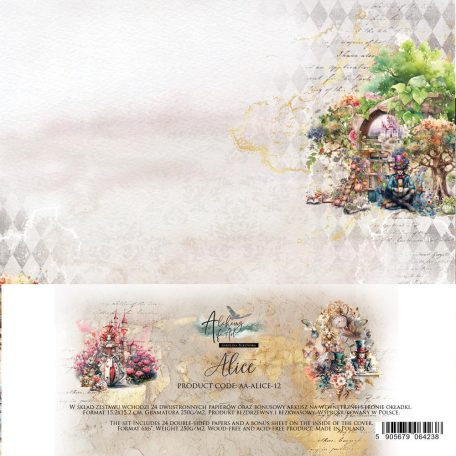 Alchemy of Art Scrapbook papírkészlet 6" (15 cm) Alice Paper Pad (24 lap)