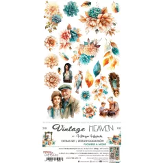   Craft O'Clock Kivágóív Vintage Heaven Flowers & More Extras to Cut Set (18 ív)