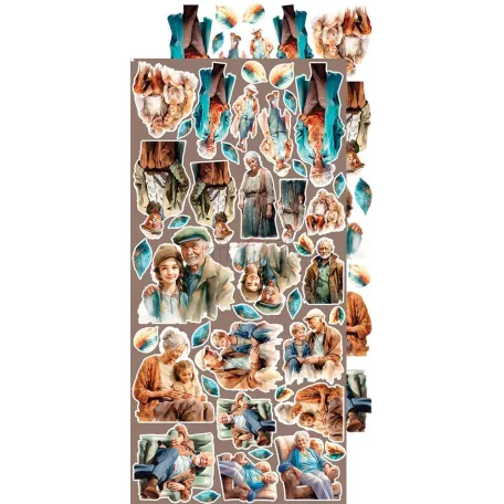 Craft O'Clock Kivágóív Vintage Heaven Mix Extras to Cut Set (18 ív)