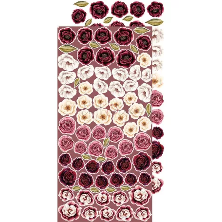 Craft O'Clock Kivágóív Savor the Moment Flowers & More Extras to Cut Set (18 ív)