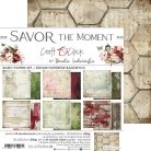 Craft O'Clock Scrapbook papírkészlet 8" (20 cm) Savor the Moment Basic Paper Set (24 ív)