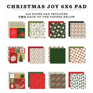   Echo Park Christmas Joy Scrapbook papírkészlet 6" (15 cm) Paper Pack (24 lap)