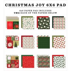   Echo Park Christmas Joy Scrapbook papírkészlet 6" (15 cm) Paper Pack (24 lap)