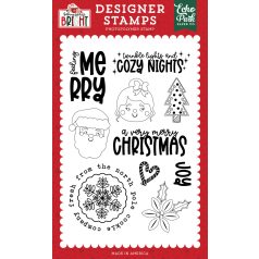   Echo Park Baking Spirits Bright Feeling Merry Szilikonbélyegző Clear Stamps (1 db)