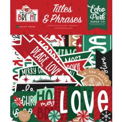   Echo Park Baking Spirits Bright Kivágatok Titles & Phrases (1 csomag)
