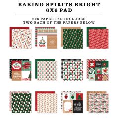   Echo Park Baking Spirits Bright Scrapbook papírkészlet 6" (15 cm) Paper Pack (24 lap)