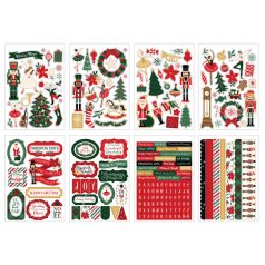   Echo Park Nutcracker Christmas Matrica készlet Sticker Book (16 ív)