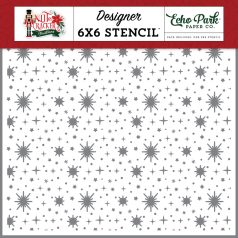   Echo Park Nutcracker Christmas Merry And Bright Night Stencil 6" (15 cm) Designer Stencil (1 db)