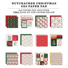   Echo Park Nutcracker Christmas Scrapbook papírkészlet 6" (15 cm) Paper Pack (24 lap)