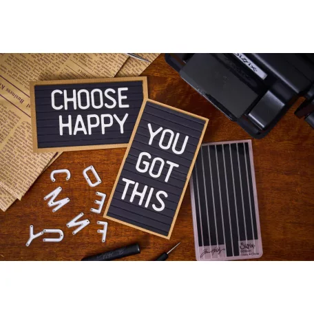 Sizzix Letterboard Vágósablon  Sidekick Side Order(1 csomag)