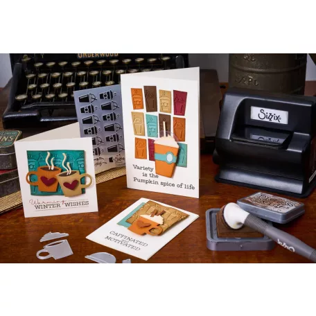 Sizzix Fresh Brewed Vágósablon  Sidekick Side Order (1 csomag)