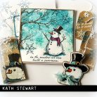 Stampers Anonymous Mr. Frostie Tim Holtz Gumibélyegző Cling Stamps (1 csomag)