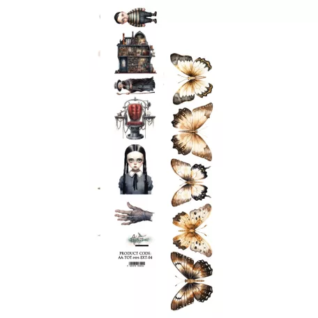 Alchemy of Art Kivágóív 30cm x 5cm Trick or Treat - Happy Halloween 04 Extras to Cut (1 ív)